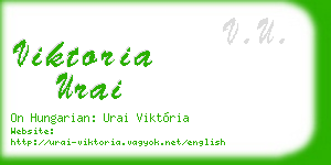 viktoria urai business card